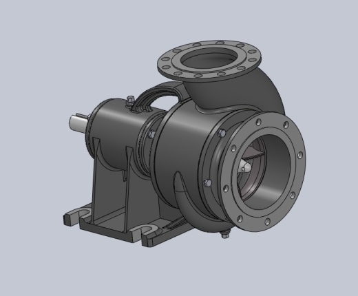 离心式水泵3D模型缩略图