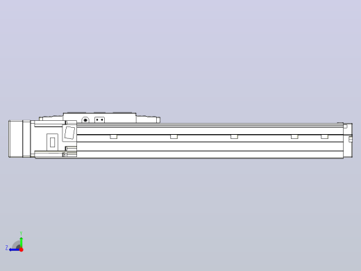 滚珠丝杠直线轴内置导轨TPA-GCR-120-1610C-L300-ML-M40-N3右视缩略图