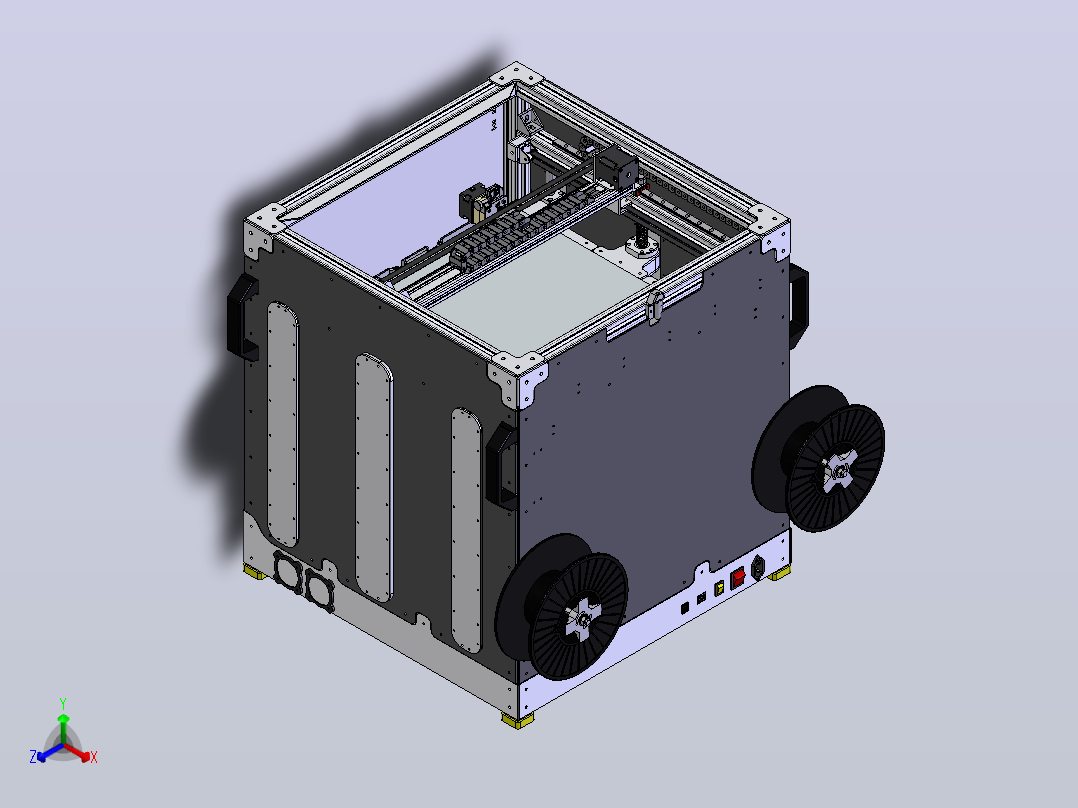 RAPTOR XLS 360-3D打印机正等轴测图