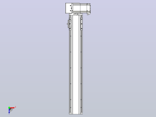 皮带直线轴半封闭可选导轨TPA-HNB-85D-90-L450-RU-Y-P20-N3俯视缩略图