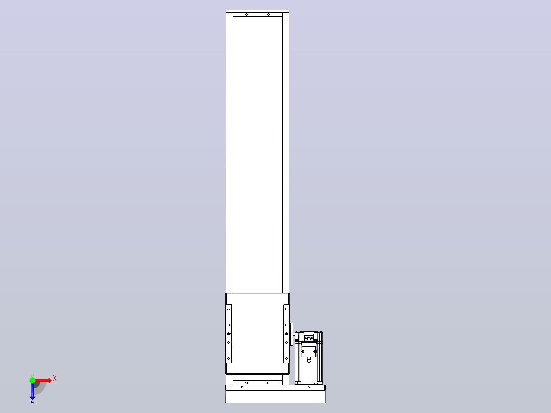 滚珠丝杠直线轴带导轨全封闭TPA-HCR-140D-2010C-L600-MR-Y-P40-N3俯视图