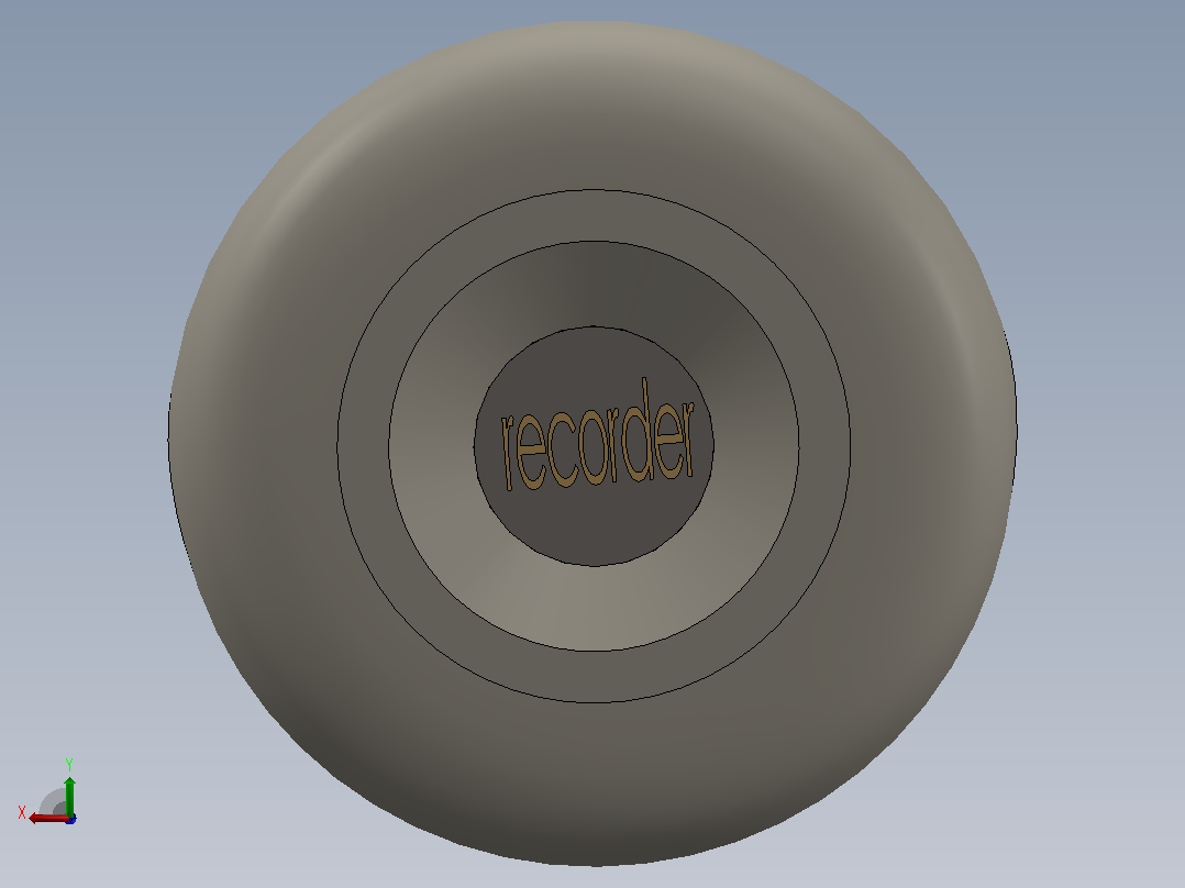 录音机长笛后视图