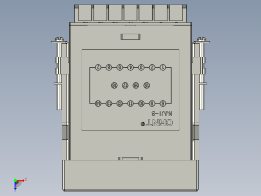 JDM15G计数继电器三维模型202012俯视缩略图