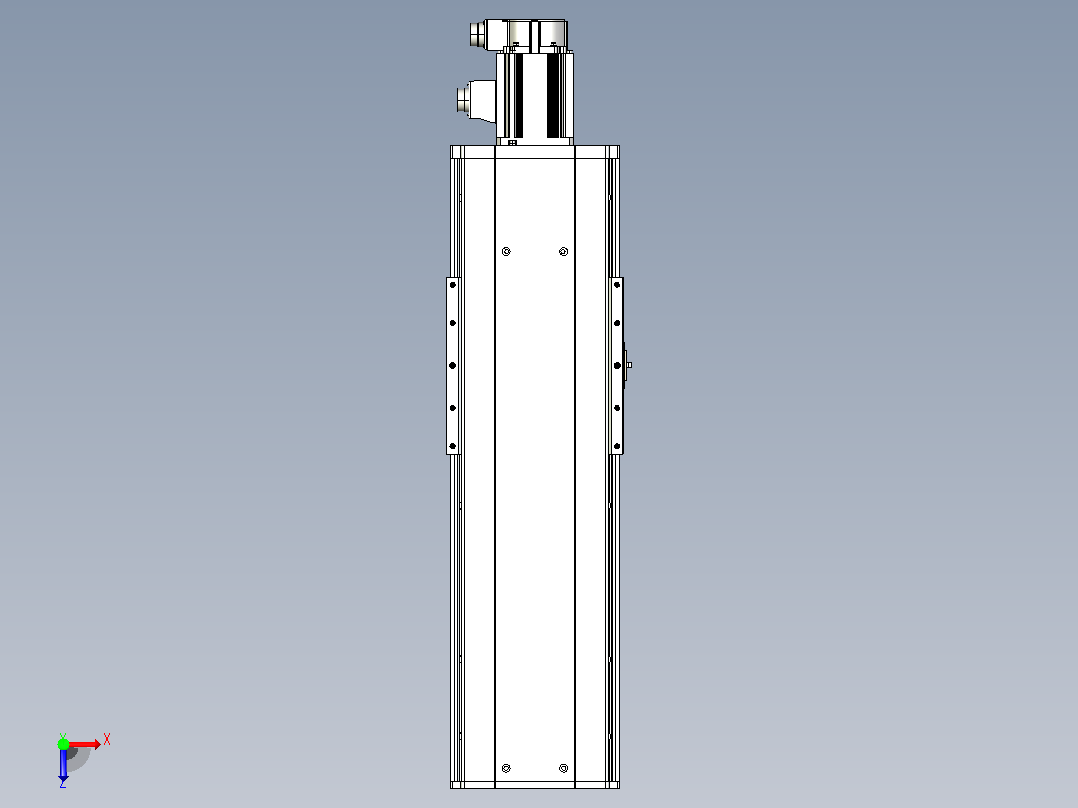 日规模组半封闭丝杆TPA-HNR-220D-3210C-L350-M-C-P1K-N3俯视图