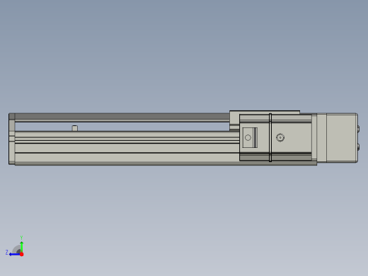 SYS12-BR-200-200W滚珠花健、支撑座、滚珠丝杠、交叉导轨、直线模组.STEP右视缩略图