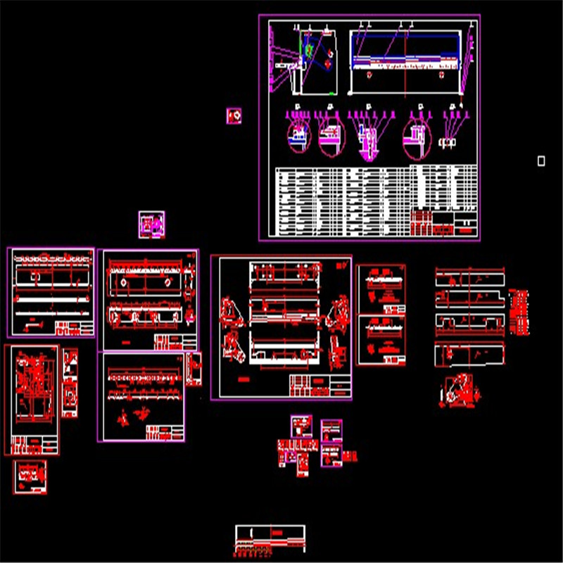 4X2500剪板机CAD图纸 C254 机械设计参考资料设计素材