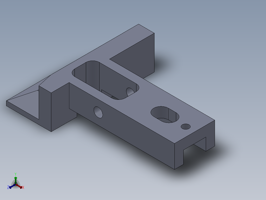 托架正等轴测图