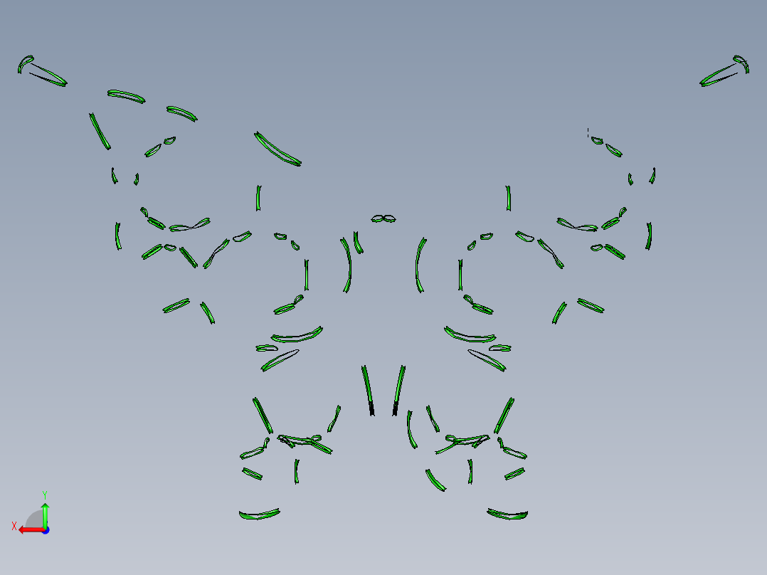 蝴蝶百合设计图后视图