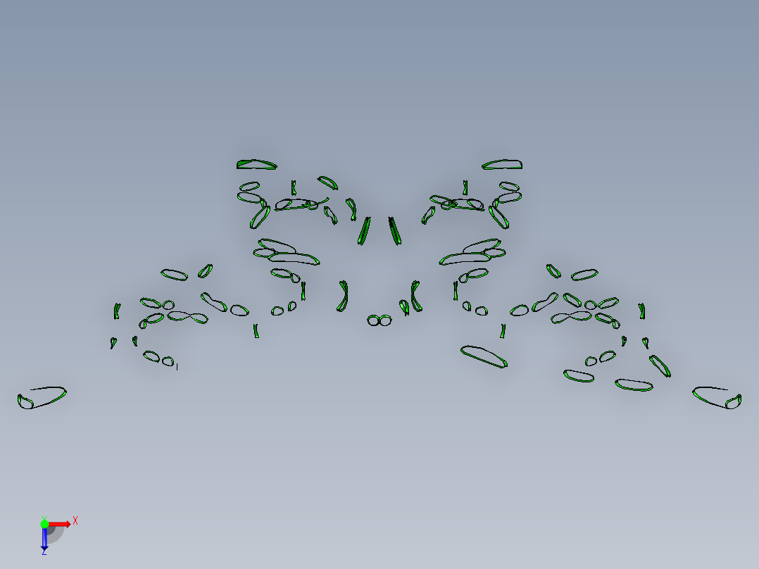 蝴蝶百合设计图俯视图