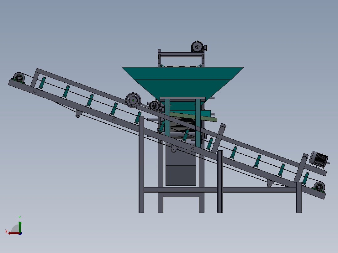 挖沙筛沙一体机后视图