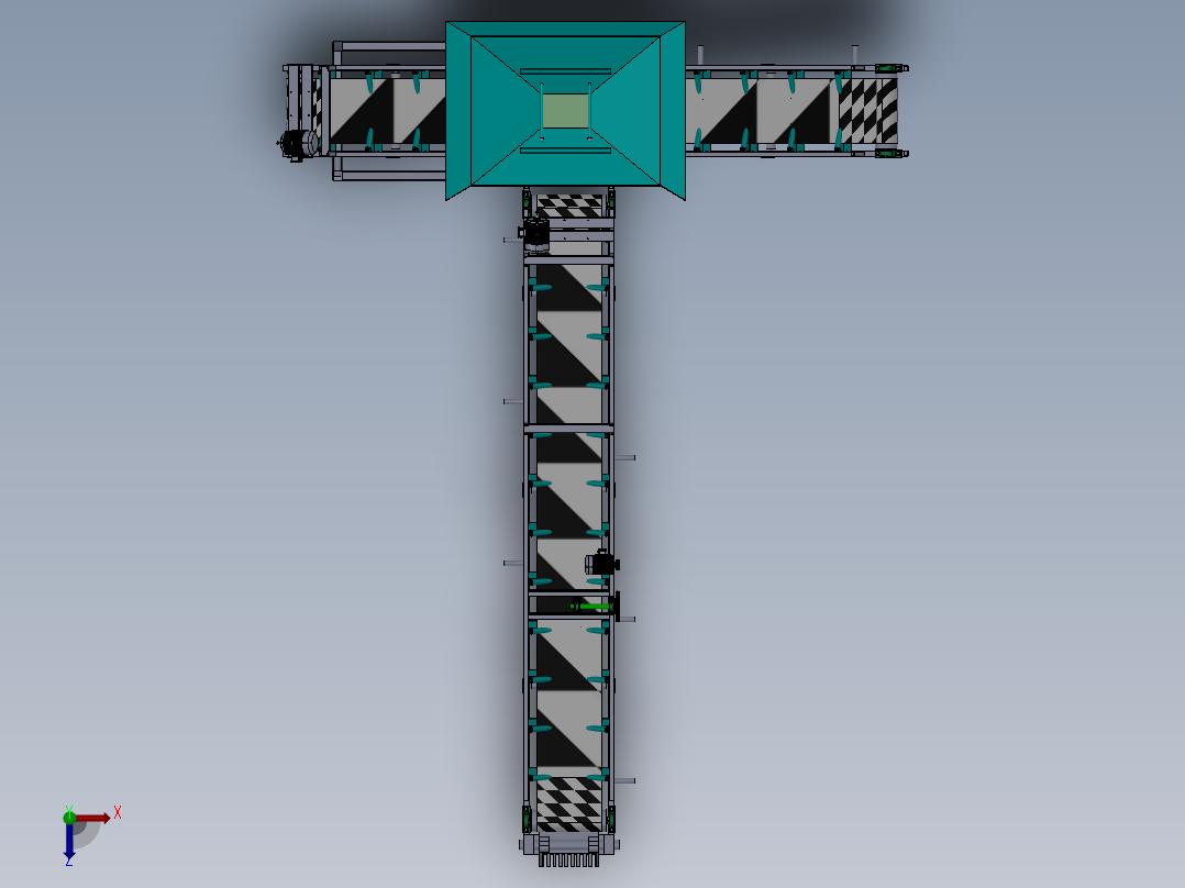 挖沙筛沙一体机俯视图