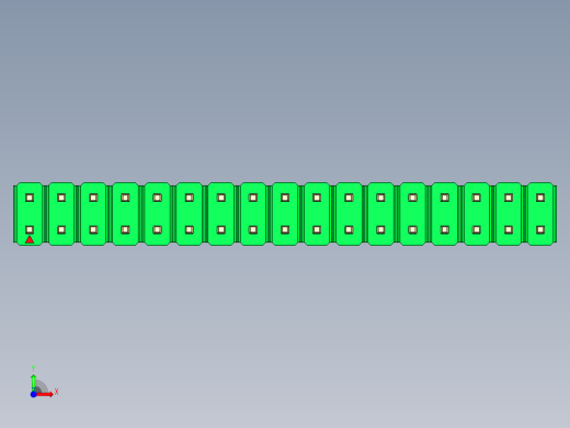 彩色公头100mil（2.54mm）系列-DS1021_green_2x17p_100mil_Type5_rev1.0前视缩略图