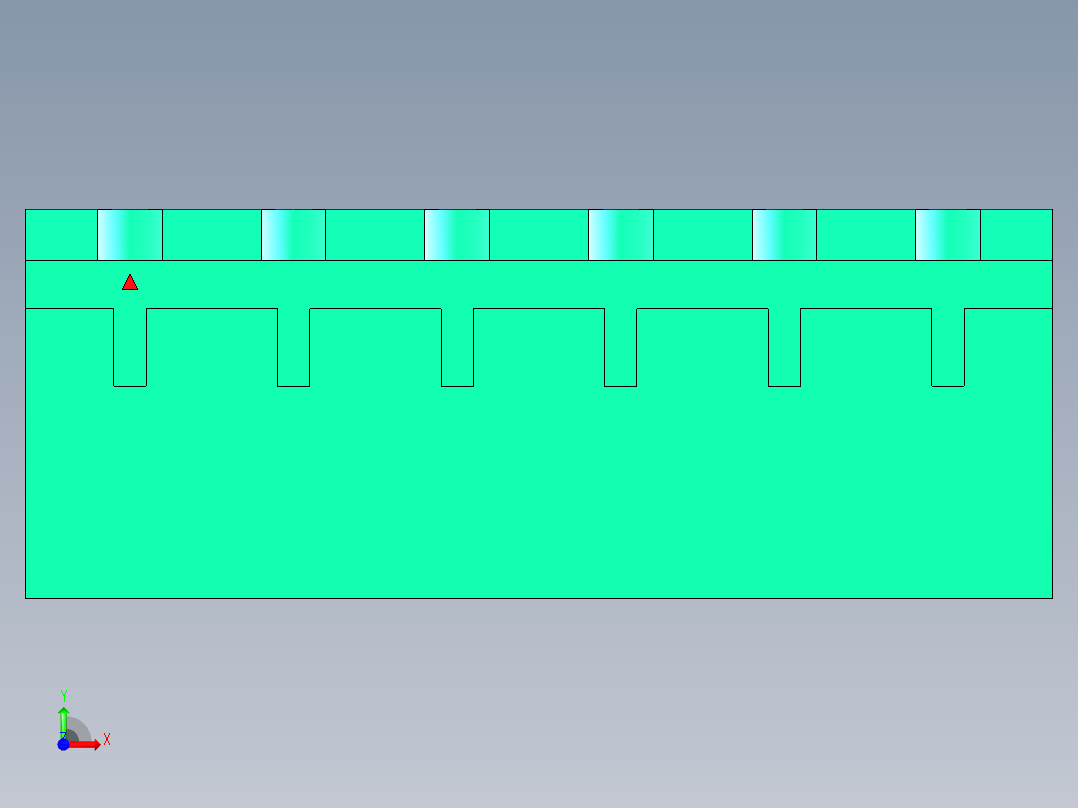 DEGSON 2EDG 系列 5.08mm 可插拔接线端子组-2EDGRC-5.08-06P-14-00AH前视图