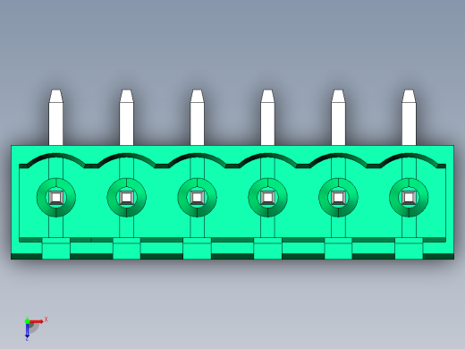 DEGSON 2EDG 系列 5.08mm 可插拔接线端子组-2EDGRC-5.08-06P-14-00AH俯视缩略图