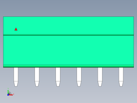 DEGSON 15EDG 系列 3.81mm 插拔式接线端子-15EDGVC-3.81-06P-14-00AH前视缩略图
