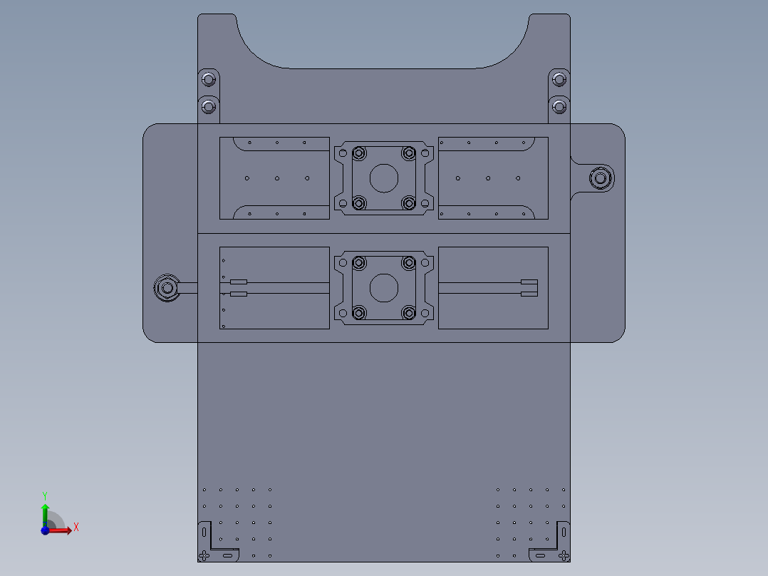 样册冲孔包边机前视图
