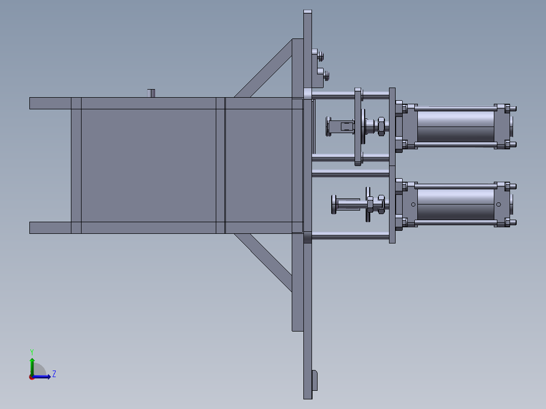 样册冲孔包边机左视图