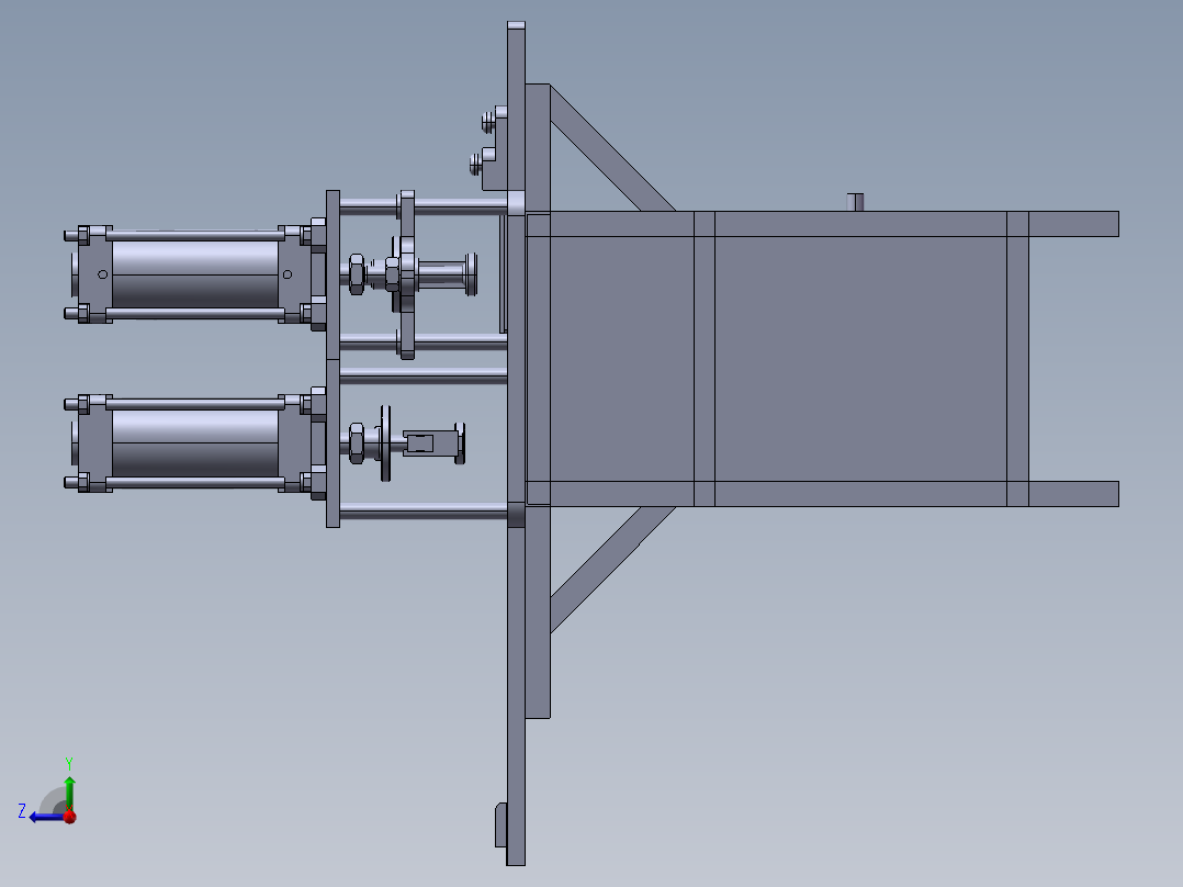 样册冲孔包边机右视图