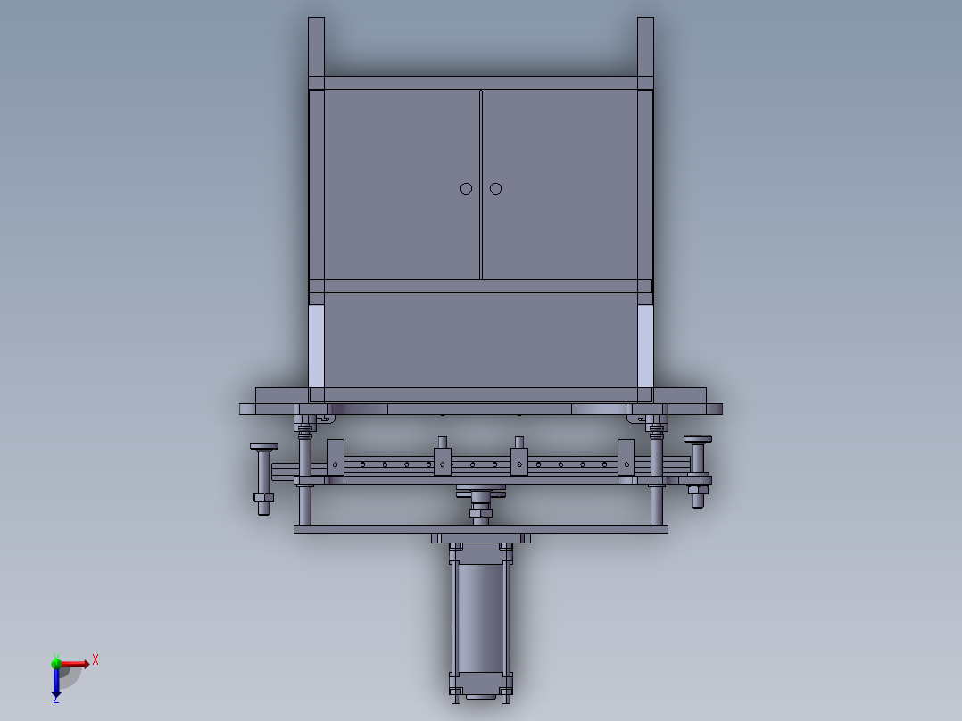 样册冲孔包边机俯视图