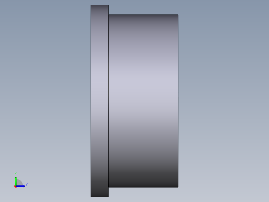 27QRV 锯齿面短按DIN 8063 PN 10 16与溶剂焊接插座，使用存根QPV 泄，平垫片（垫片尺寸，看到QHv）左视图