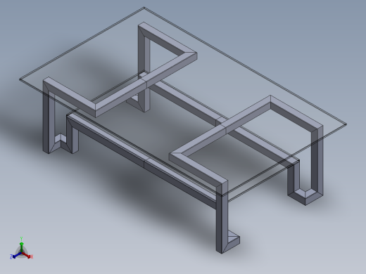 桌子(11)正等轴测缩略图