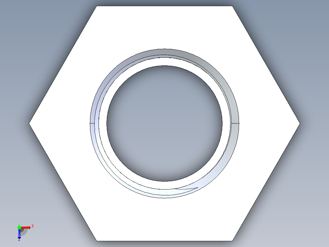 聚氯乙烯配件17-Sch80_ReducerBushing_FPTxSPIG_838-073_0.5in x 0.375in俯视图