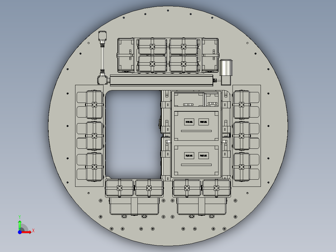 月球网关循环货运舱前视图