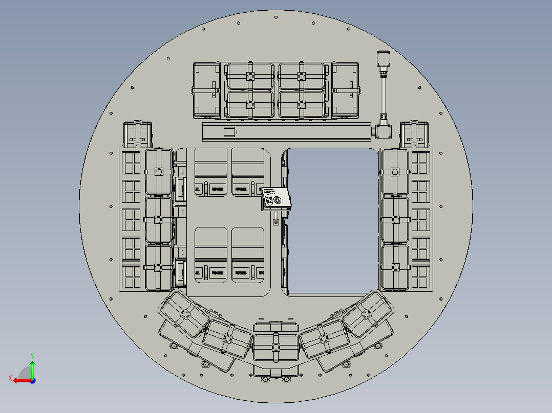 月球网关循环货运舱后视图