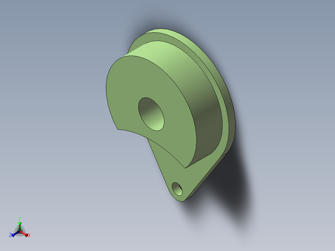 槽轮拨盘正等轴测图