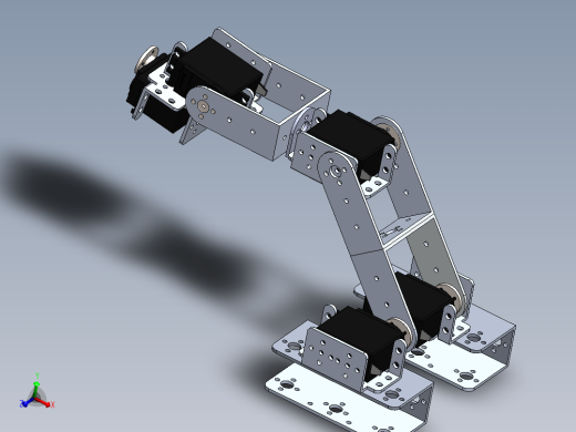 DIY+Arcialic板材机器人Chasie，带有机械手臂和坦克轨道
