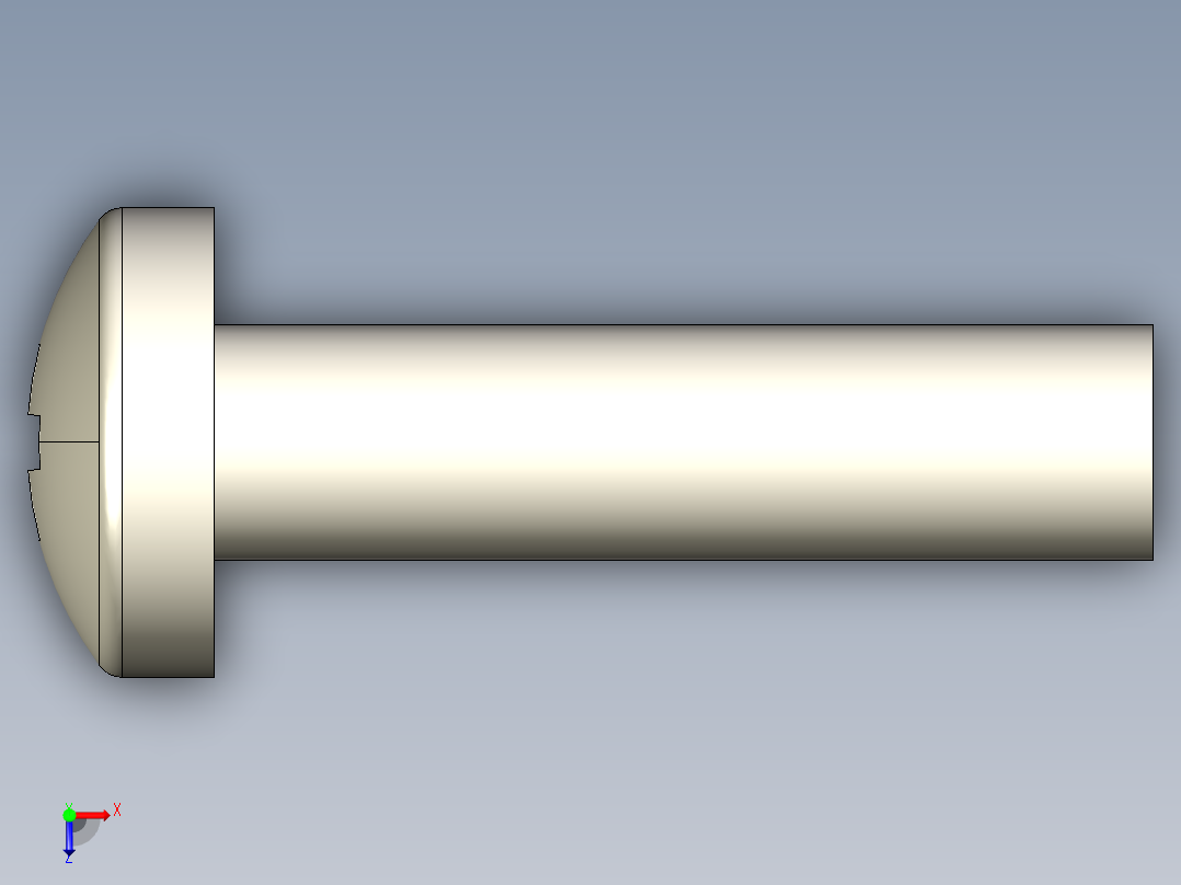螺丝 M2 x 十字盘头-M2 x 8 Screw head.STEP俯视图