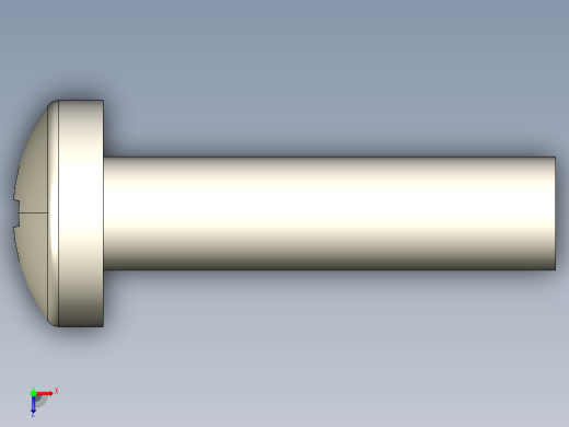 螺丝 M2 x 十字盘头-M2 x 8 Screw head.STEP俯视缩略图
