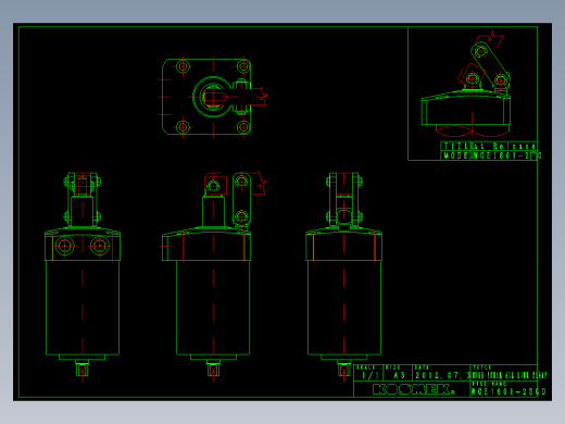 KOSMEKWCE1601-2SCD多系列多零件图纸模型多系列多零件图纸模型