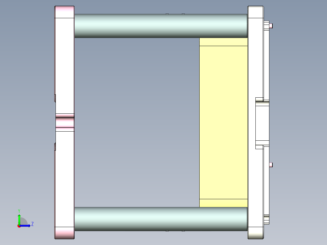 Aam00-A-笔记本CNC工装夹具三维模型CNC2-0430左视图
