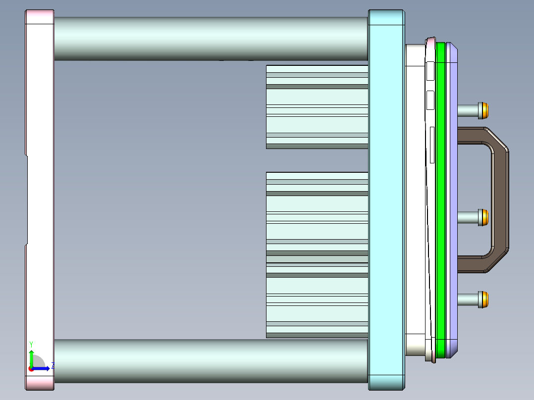 UX305-C-笔记本CNC工装夹具三维模型CNC5左视图