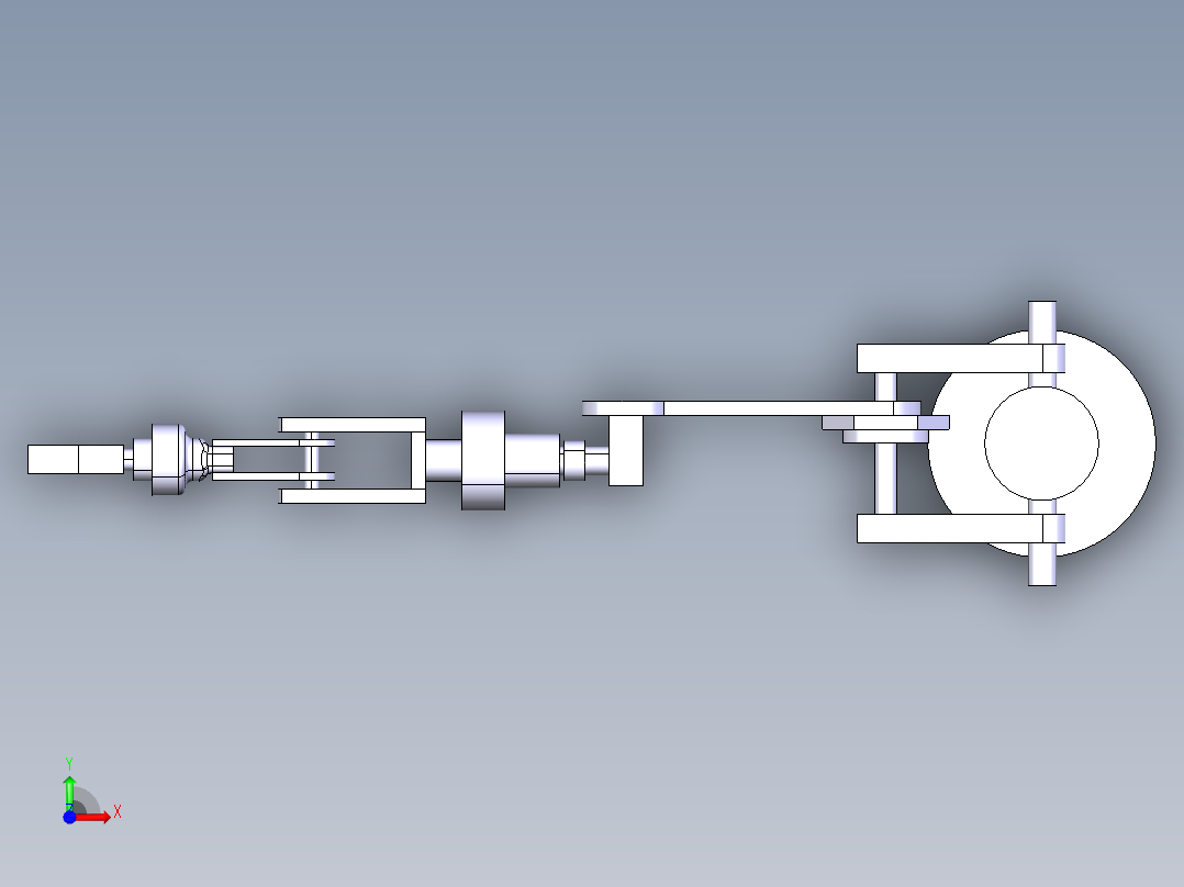 6轴机械臂前视图