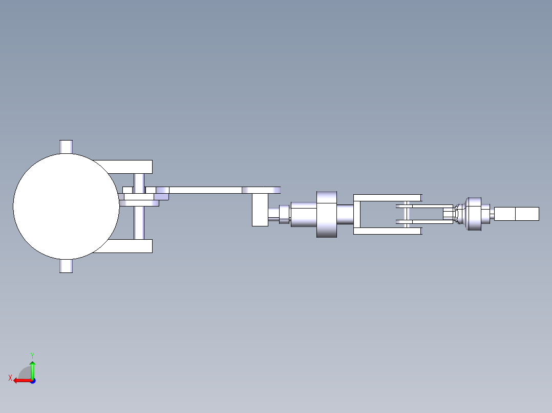 6轴机械臂后视图