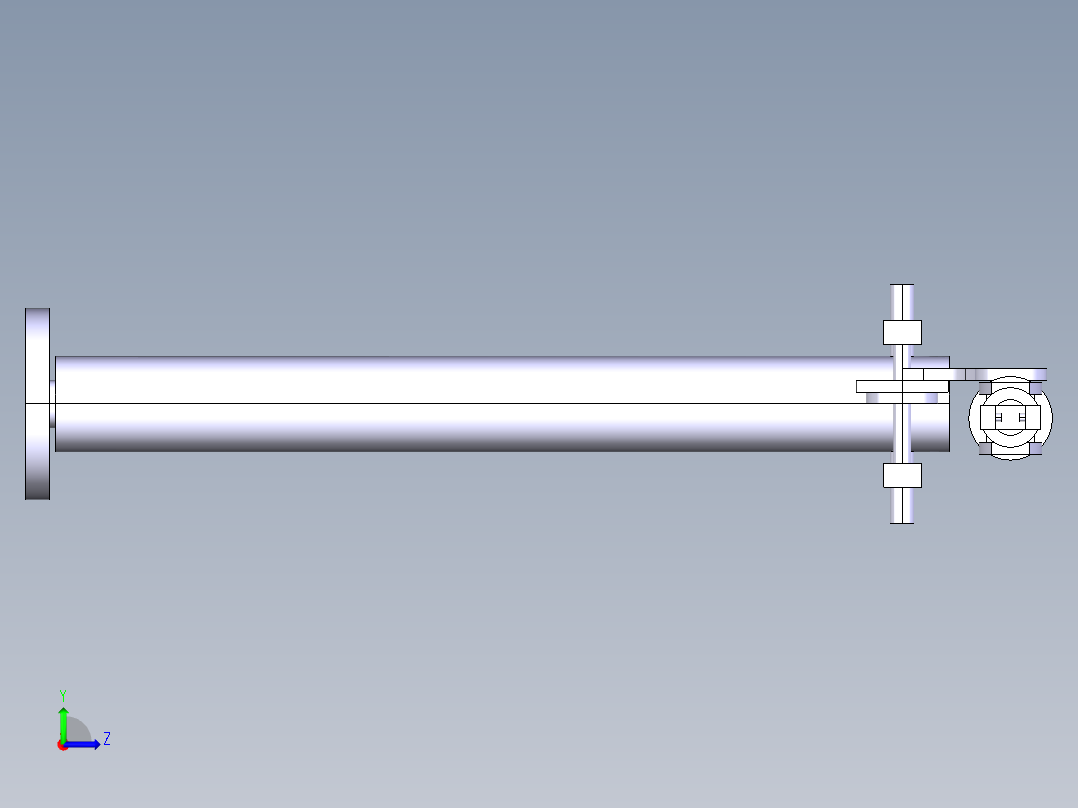 6轴机械臂左视图