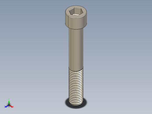 Screw_DIN_912_M12x80_A2.STEP公制内六角螺钉