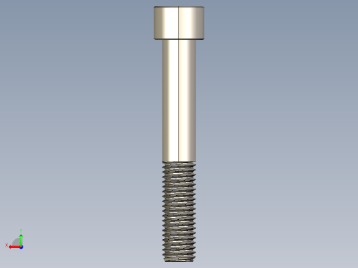 Screw_DIN_912_M12x80_A2.STEP公制内六角螺钉后视缩略图