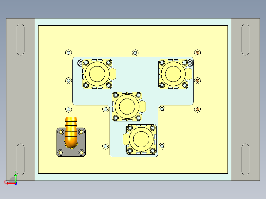 X1-C-US-笔记本CNC工装夹具三维模型WWAN-V0-CNC5-KB框落料-200730后视图