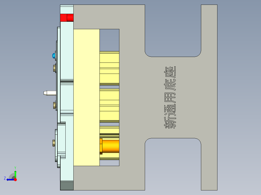 X1-C-US-笔记本CNC工装夹具三维模型WWAN-V0-CNC5-KB框落料-200730右视图