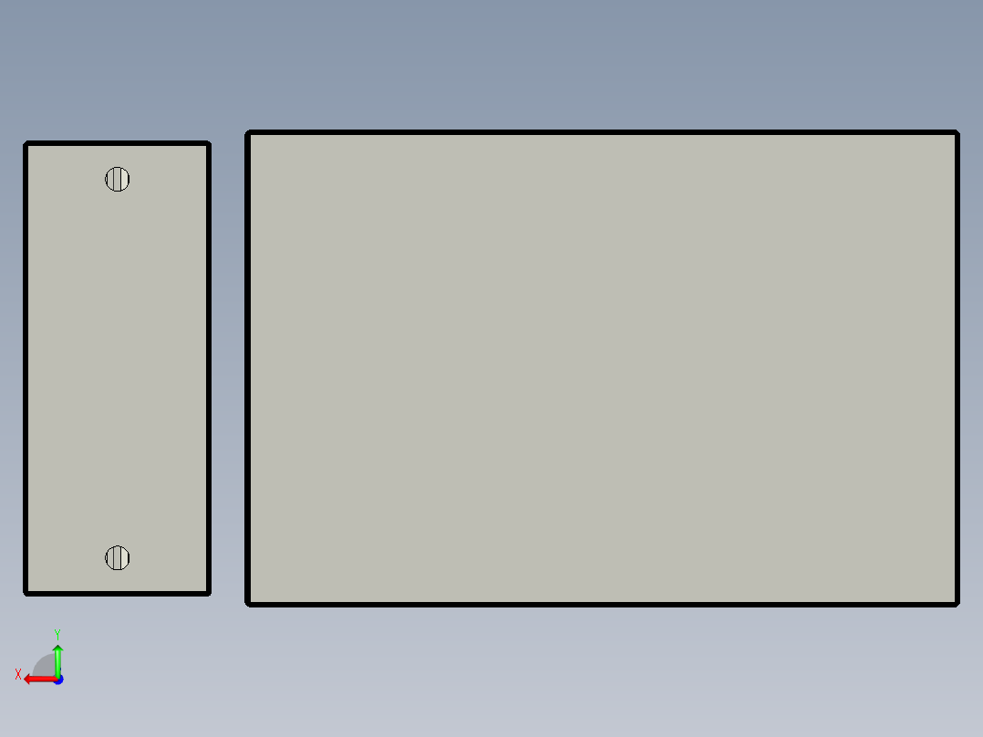 小型工具箱后视图