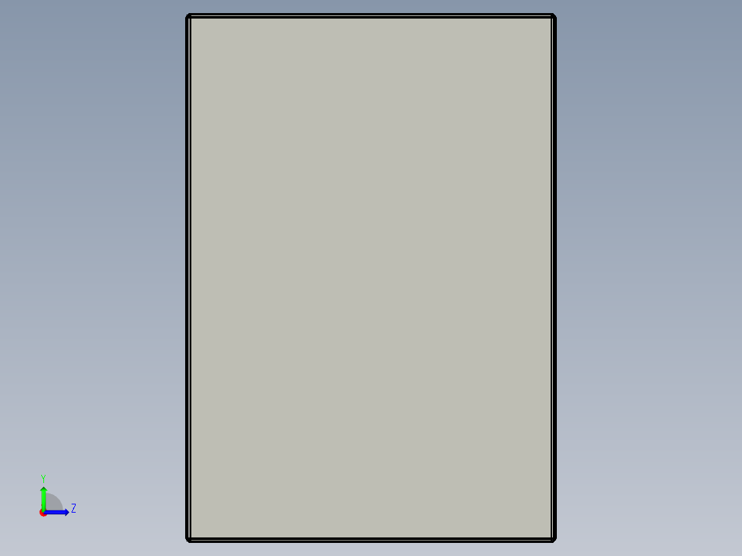 小型工具箱左视图