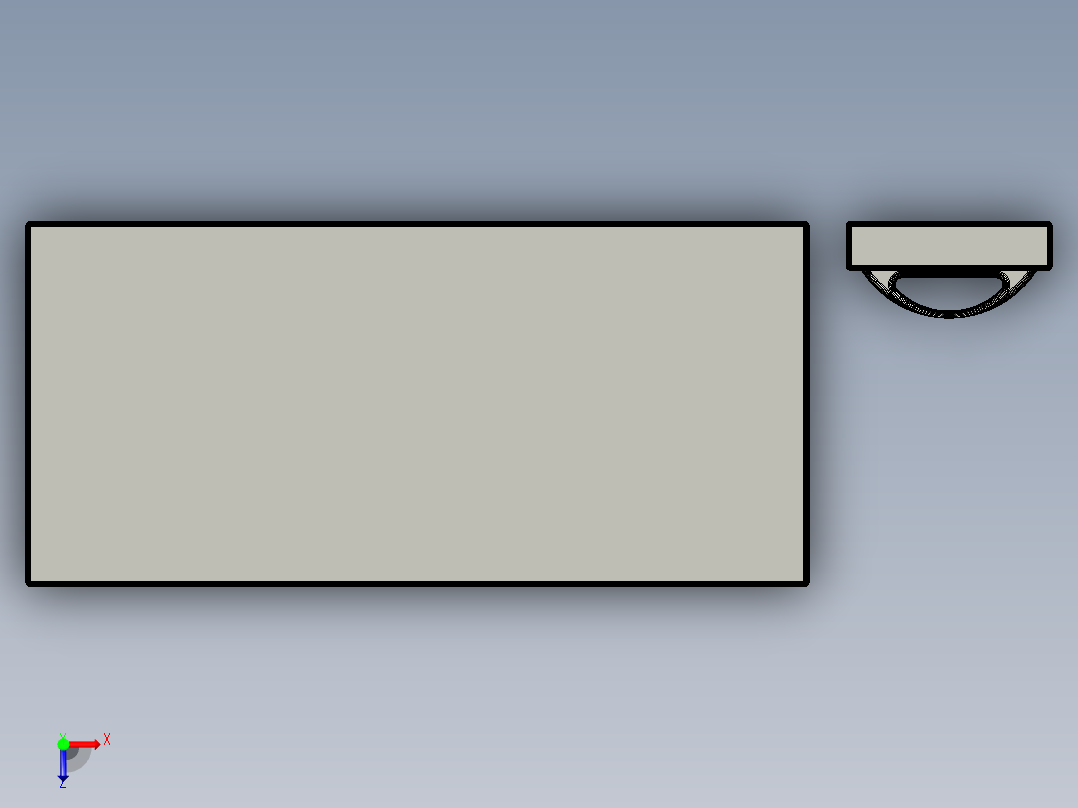 小型工具箱俯视图