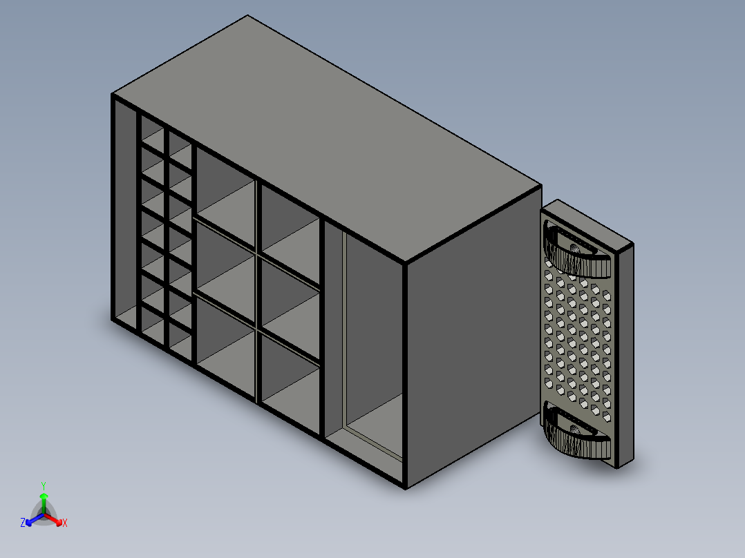 小型工具箱正等轴测图