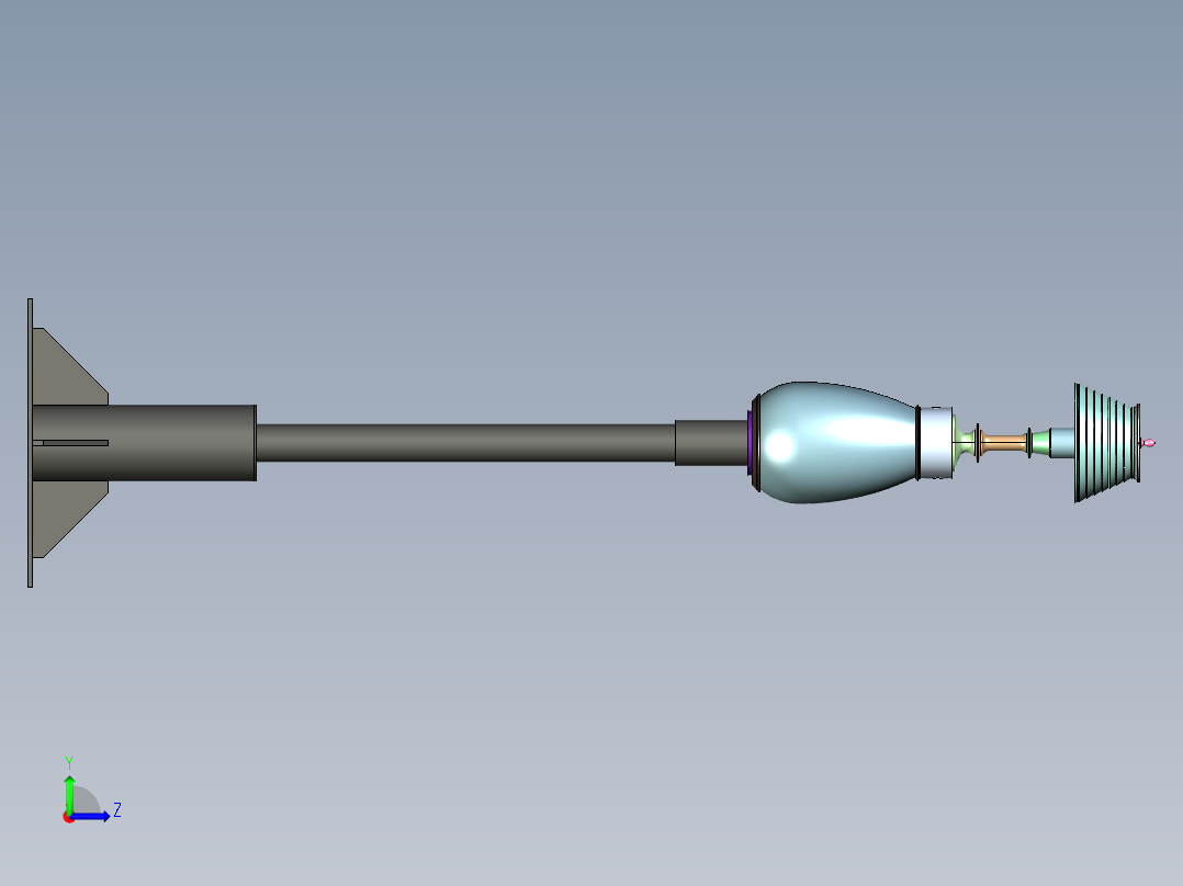 精美床头灯左视图