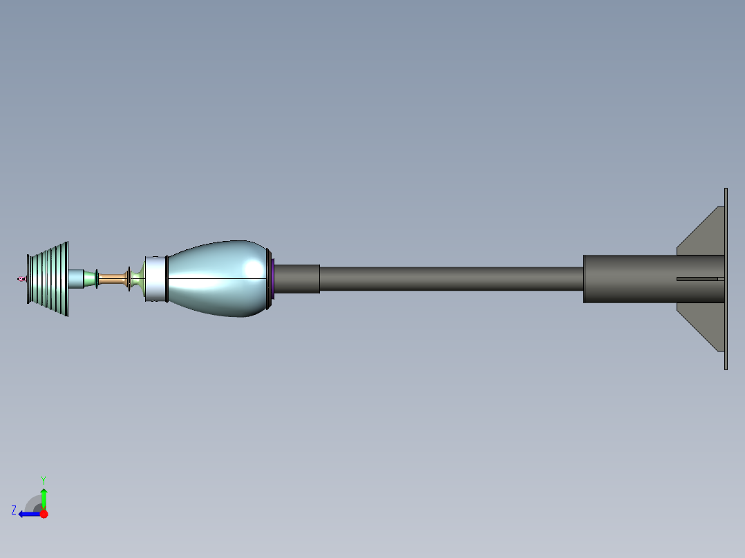 精美床头灯右视图