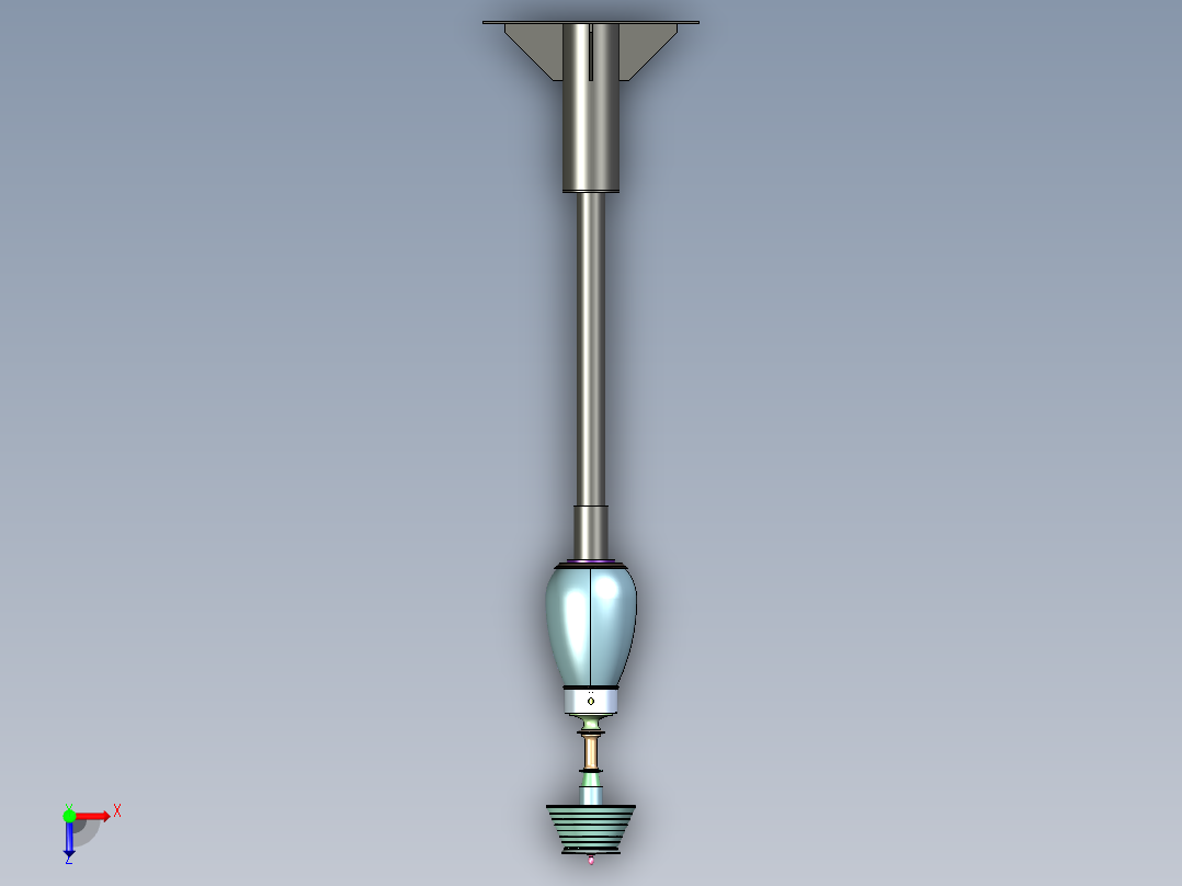 精美床头灯俯视图