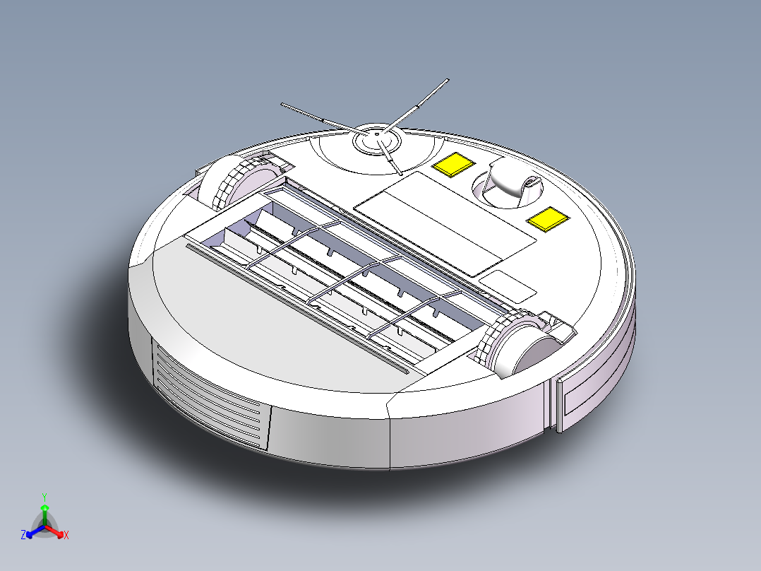 吸尘器(4)正等轴测图